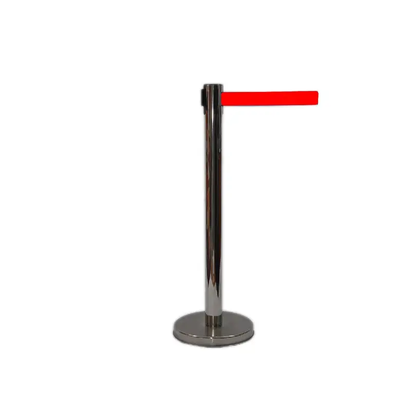 Colonnina Privacy Eliminacode Nichel / Nastro Rosso