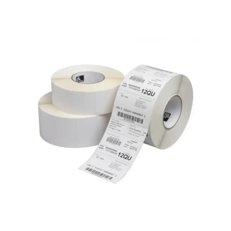 Rotolo di etichette adesive termiche compatibili con le più comuni stampanti per etichette.