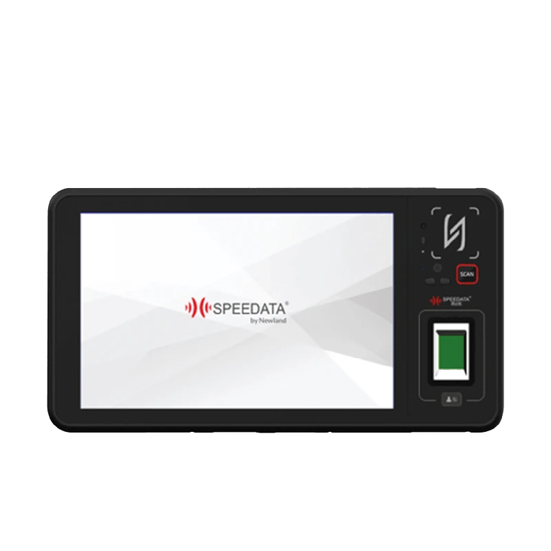 Tablet rugged professionale Newland Libra II con display da 8 pollici, tastierino numerico e scanner di codici a barre integrato, disponibile nelle versioni 4G e 5G.