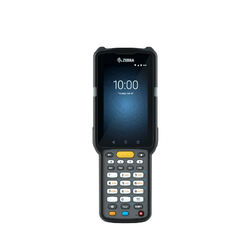 Computer mobile Zebra MC3300x con tastiera e touchscreen, ideale per magazzini e ambienti industriali.