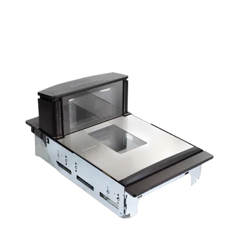 Scanner a postazione fissa Datalogic Magellan 9600i per punto cassa POS, con tecnologia QuadVision per lettura codici a barre 1D e 2D.