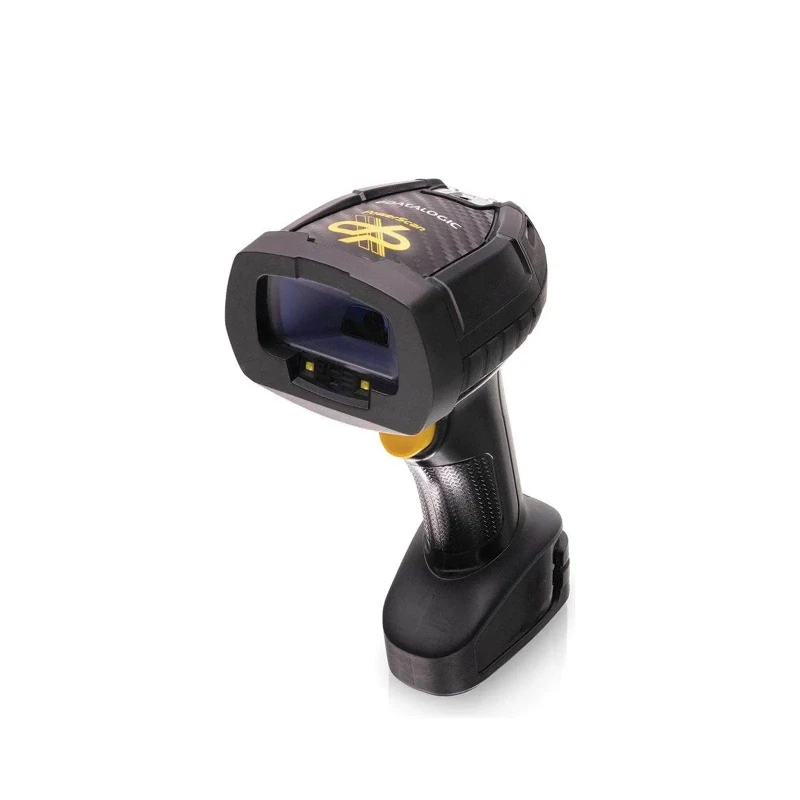 Scanner industriale Datalogic PowerScan PD9630 DPX con impugnatura ergonomica, utilizzato per la lettura di codici a barre e DPM in un ambiente di produzione.