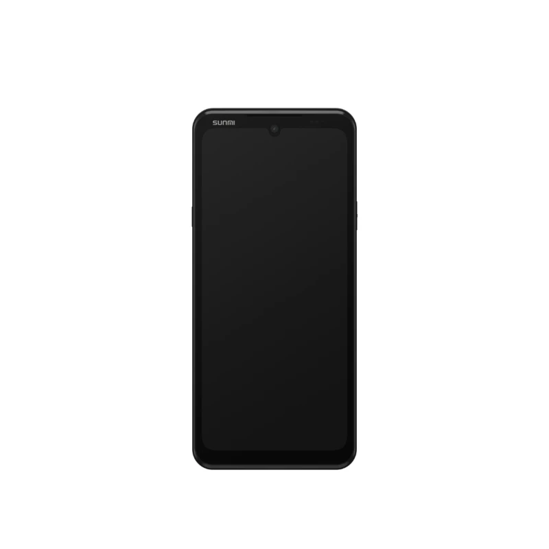 Terminale mobile per ristorazione SUNMI M3 con ampio schermo touch, utilizzato da un operatore per la gestione degli ordini e dei pagamenti in un ristorante.