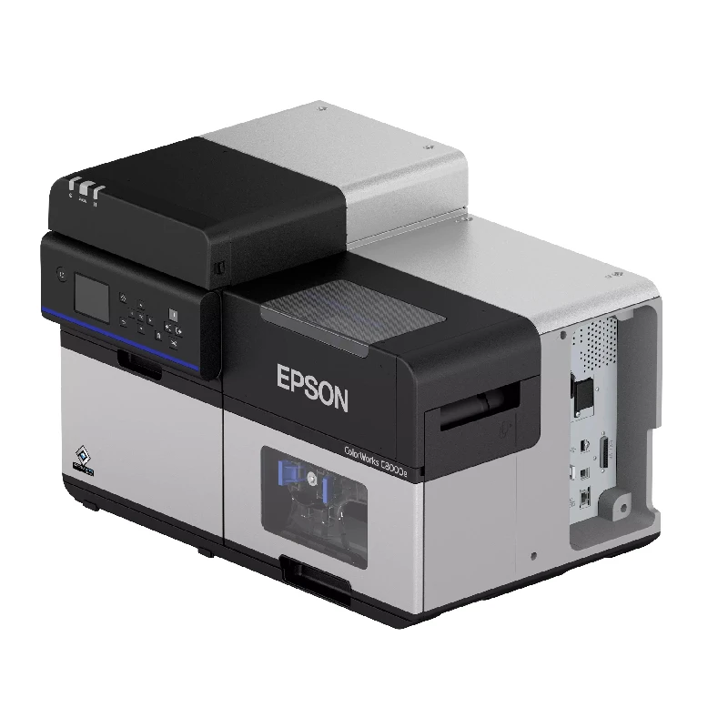 Stampante etichette a colori Epson ColorWorks C8000 per stampa industriale on-demand, alta qualità e massima flessibilità.