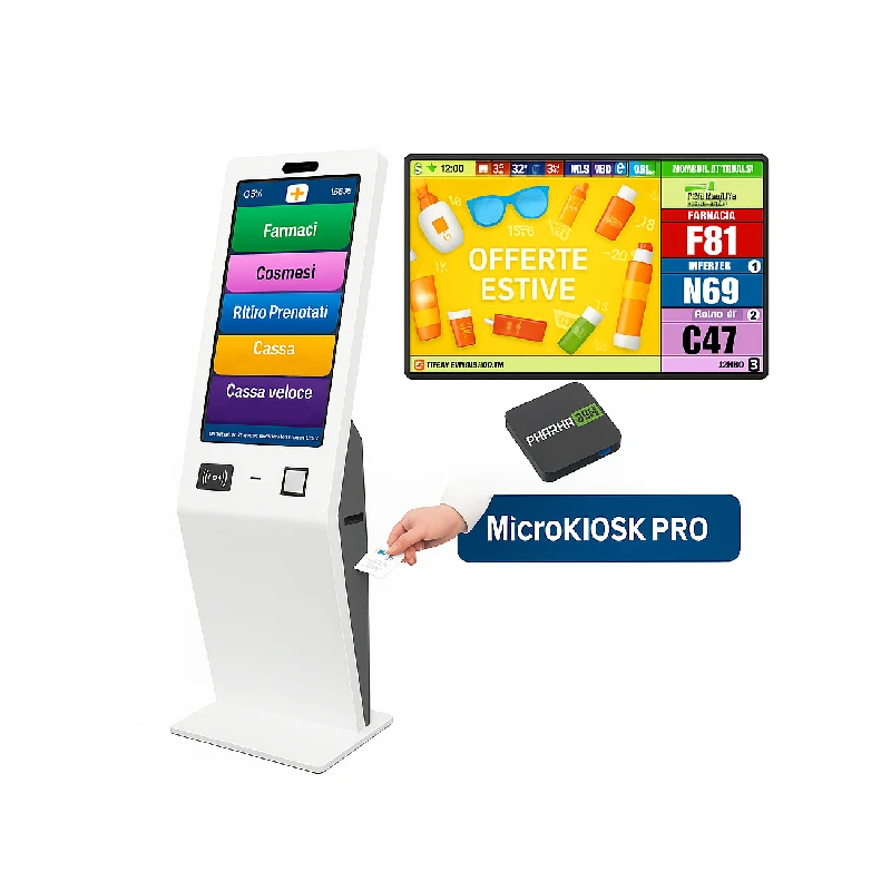 Sistema eliminacode multimediale Microtouch Pro