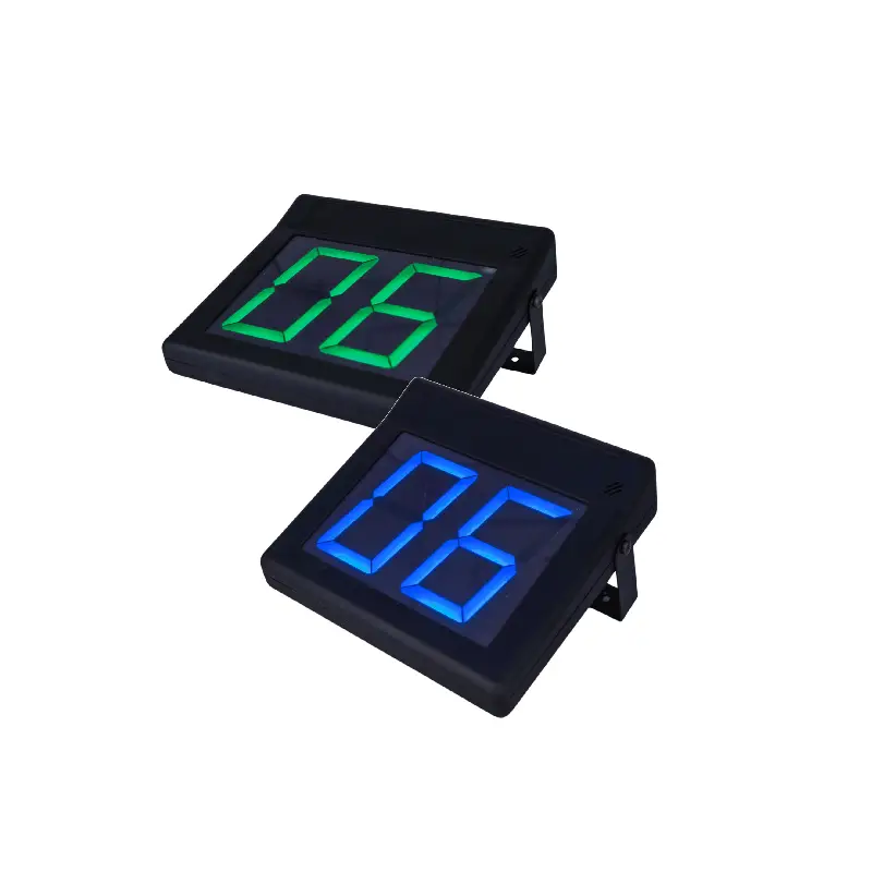 Display eliminacode LED a 2 cifre ad alta luminosità, con buzzer sonoro e staffa di fissaggio