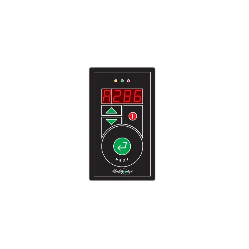 Tastiera eliminacode MP-CONS Visel per display multisportello MP-MD21 e MP-MD31, console di chiamata compatta con tasti NEXT e controllo sportello